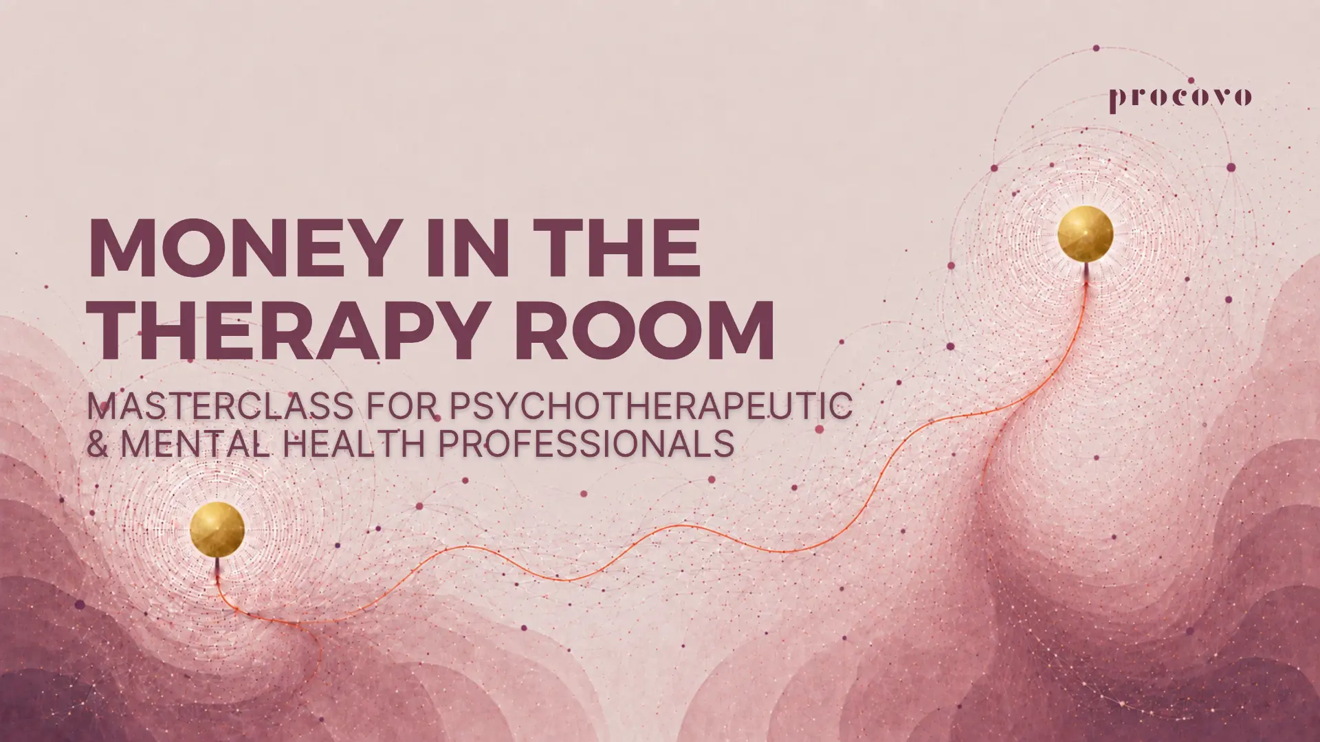 Money in the Therapy Room masterclass cover for psychotherapeutic and mental health professionals