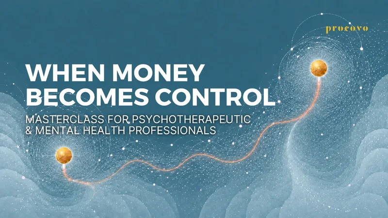 When Money Becomes Control — Recognising Financial Abuse and Coercive Control in Therapy course cover — Certificate financial trauma training for financial therapists worldwide